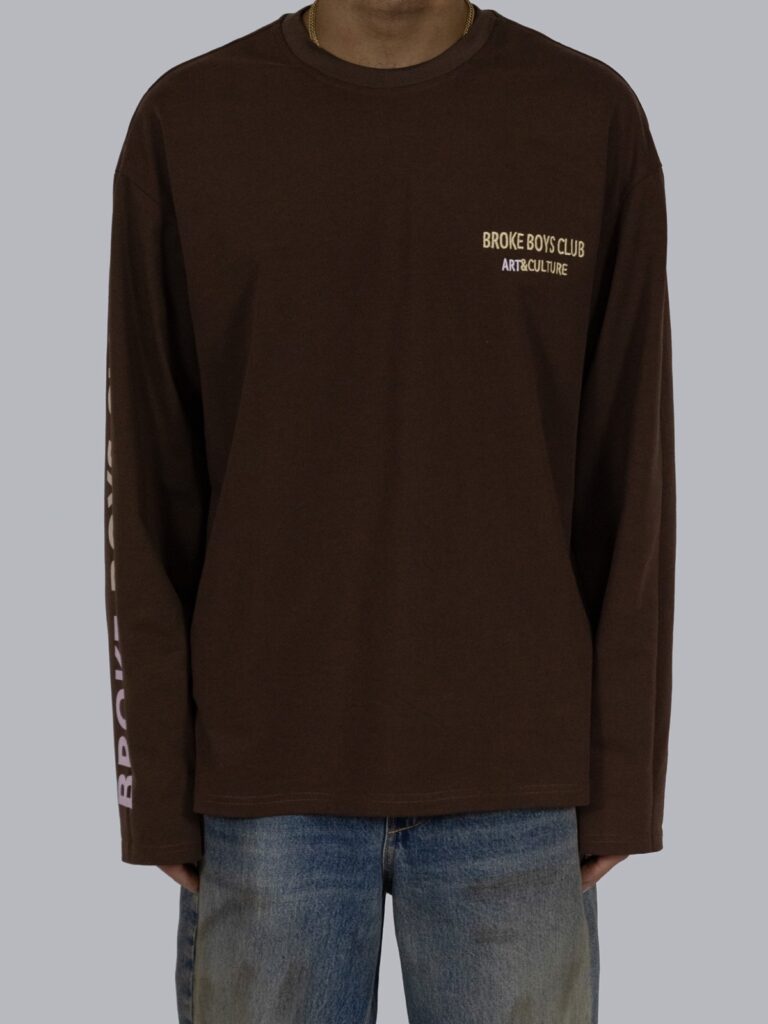 Bruine longsleeve van Broke Boys Club, productfoto