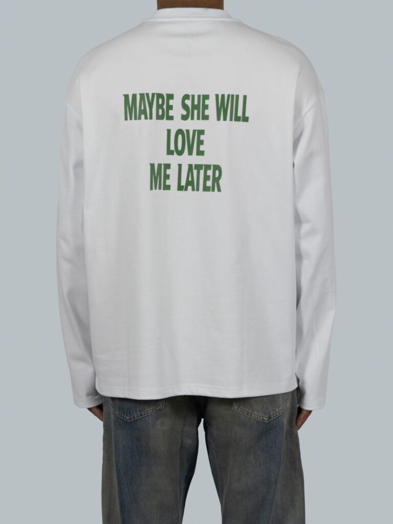 Witte longsleeve van Broke Boys Club, achterkant