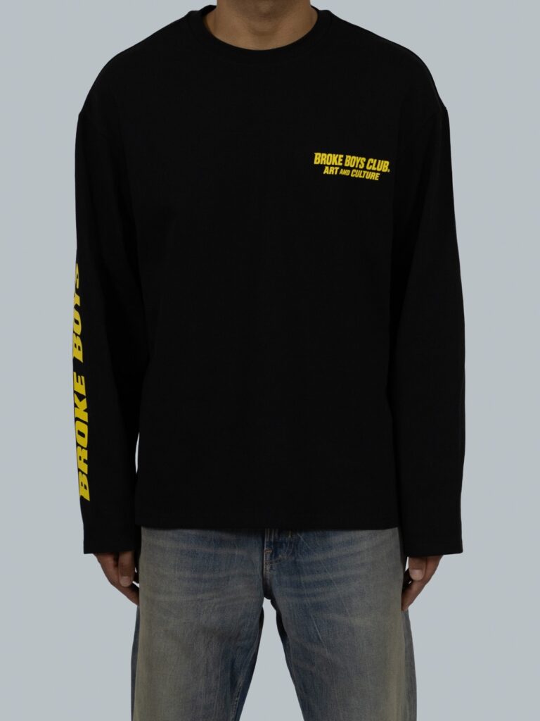 Zwarte longsleeve van Broke Boys Club, productfoto
